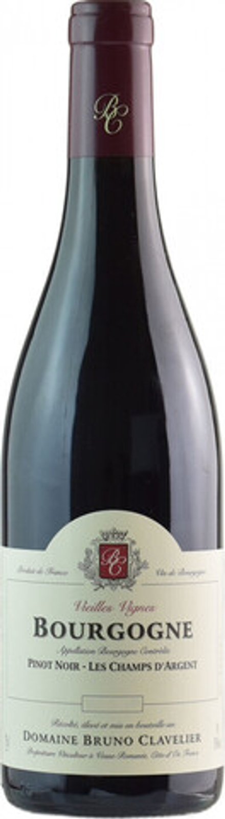 Вино Domaine Bruno Clavelier Bourgogne Pinot Noir Les Champs d'Argent Vieilles Vignes AOC, 0,75 л.