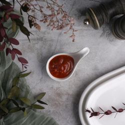 Ложка для комплимента 30 мл белая фарфор P.L. Proff Cuisine [6]