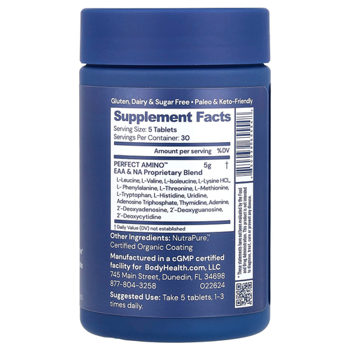 BodyHealth, Perfect Amino ™, 150 таблеток, покрытых оболочкой