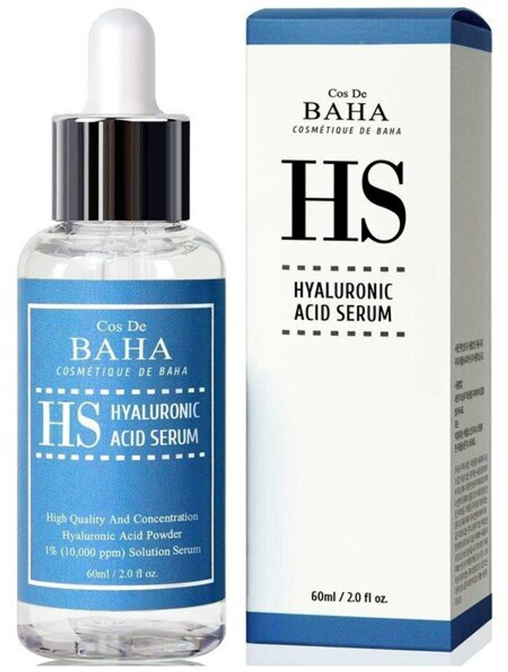 Увлажняющая сыворотка с гиалуроновой кислотой Cos De Baha Pure Hyaluronic Acid Serum 60 мл