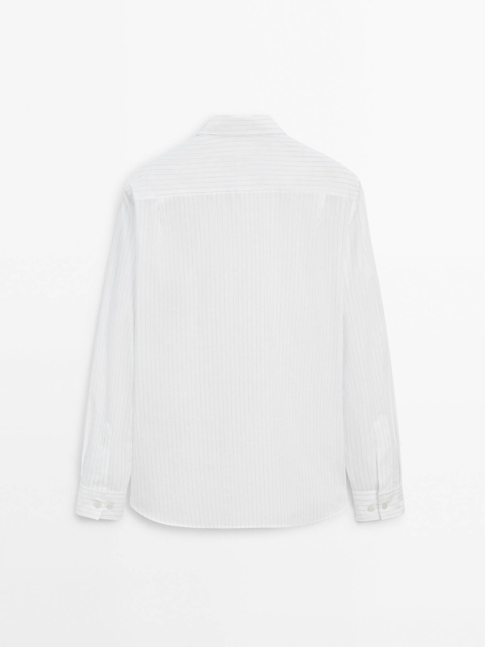 Massimo Dutti Широкая рубашка - Студия,  белый