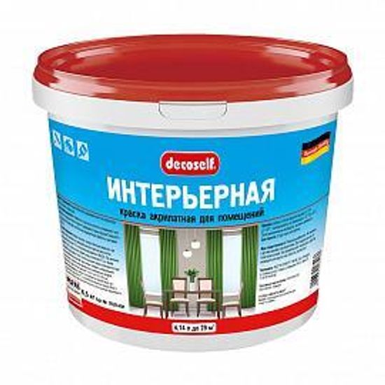 Краска ПУФАС моющ. Decoself мороз белая 6,5 кг