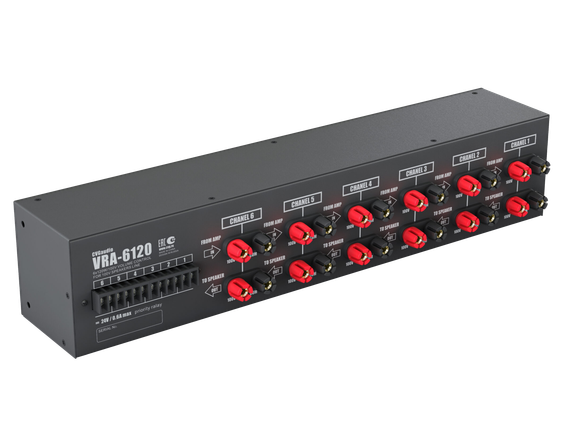 CVGAUDIO VRA-6120 шестиканальный, 2U-рэковый, 11-позиционный регулятор громкости