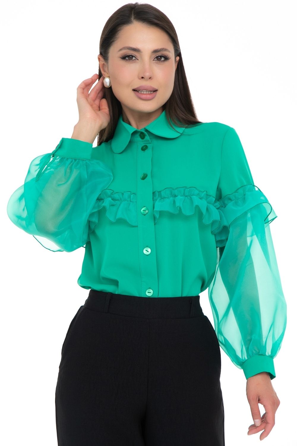 Блуза Очень красивая(изумруд) Diolche