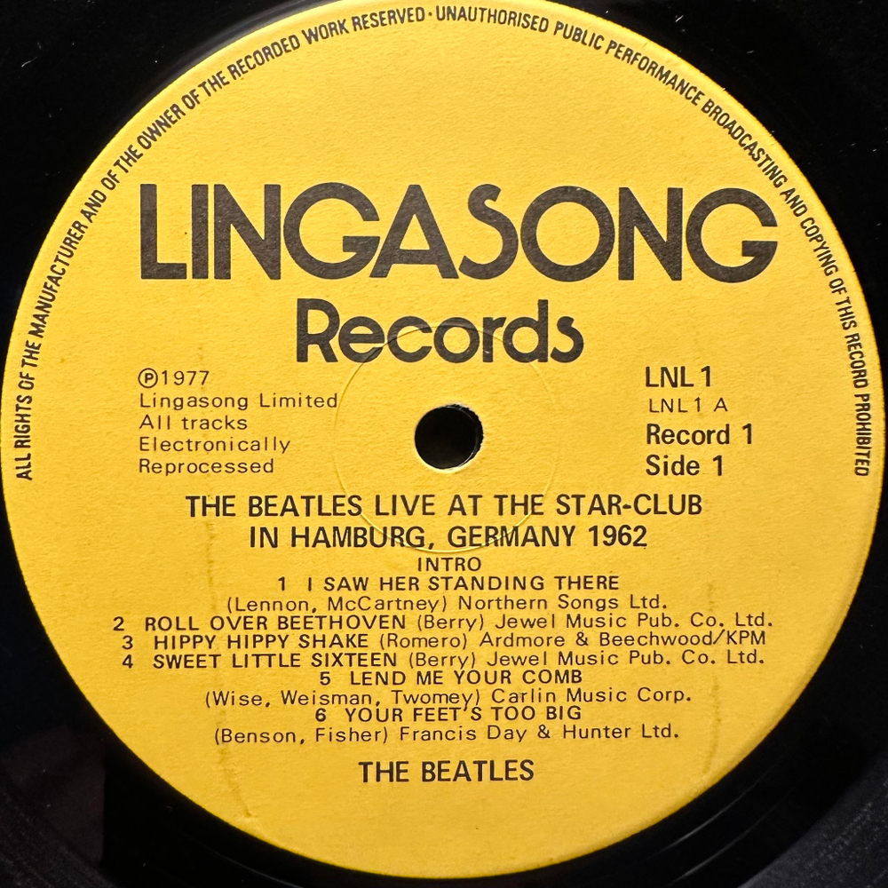 The Beatles ‎– Live! At The Star-Club In Hamburg, Germany; 1962 2LP (Англия 1977г.)