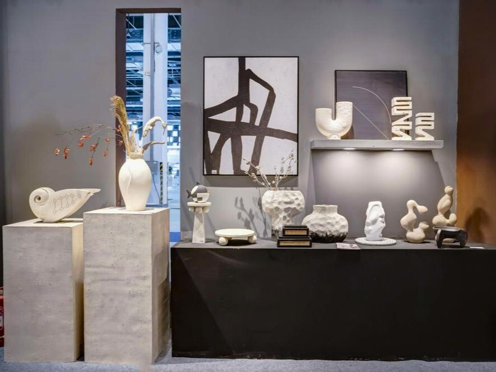 Ваза Olive vase-Creamy white