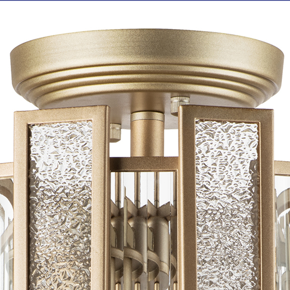 712042 Люстра AGAVE 3х40W E27 ШАМПАНЬ/ПРОЗРАЧНЫЙ