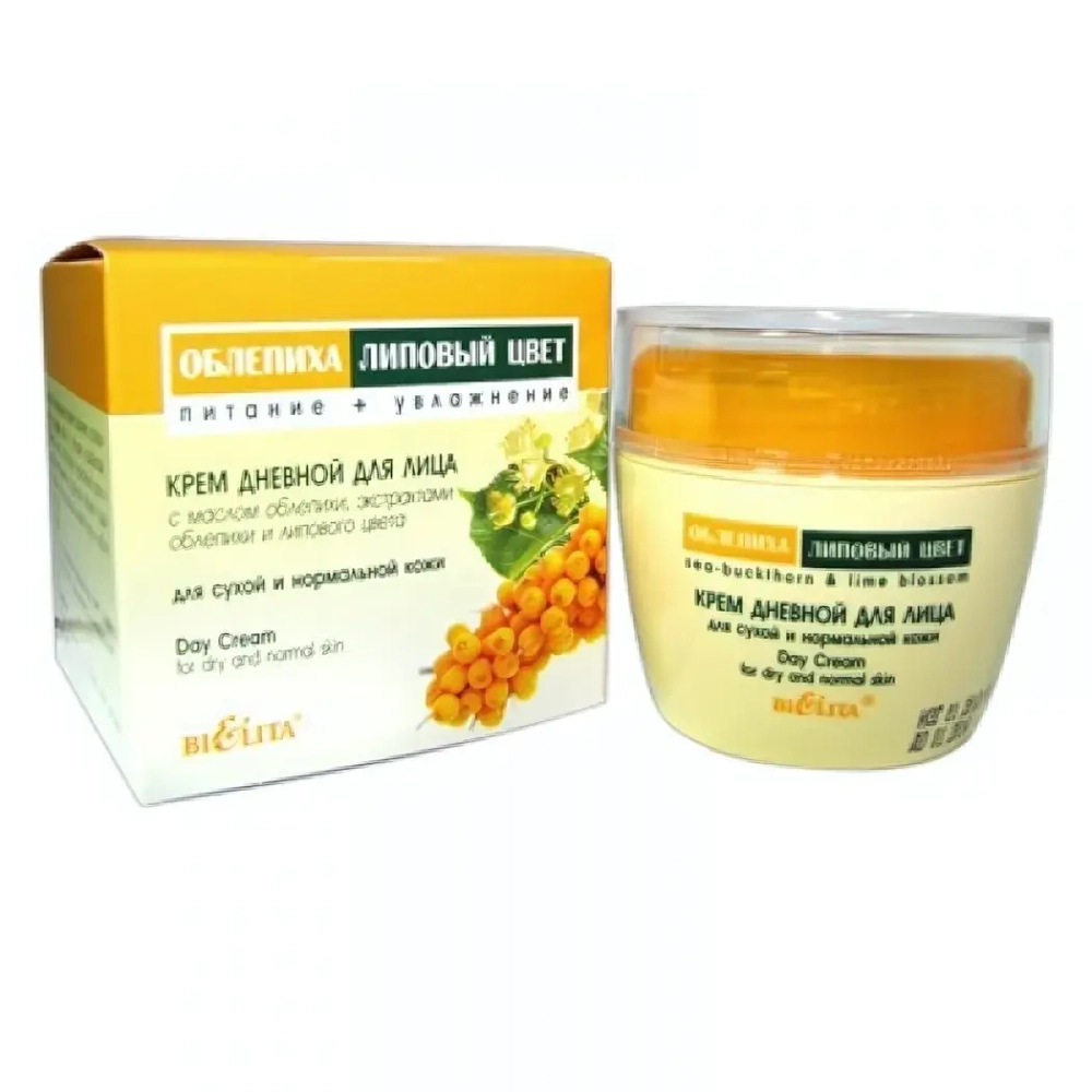 Крем дневной для сухой и нормальной кожи Белита Облепиха-Липа 50мл