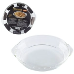 Форма для выпечки CAMILLA 1,3 л, круглая, с ручками, из боросиликатного стекла