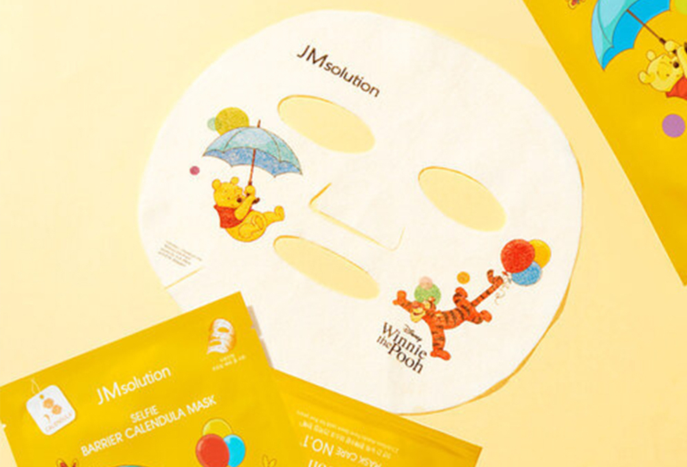JMSOLUTION Интенсивная восстанавливающая тканевая маска С КАЛЕНДУЛОЙ Selfie Barrier Calendula Mask (30 мл)