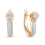 941816к Серьги из Золота с бриллиантами из коллекции "Elegance"