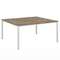 Стол-тандем 1600х1432х750 для 2 рабочих мест на металлокаркасе Lite VL-42-02
