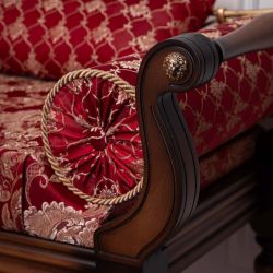 Банкетка Флоренция Премиум Орех(Д) Каледония Даймонд Черри Амбер