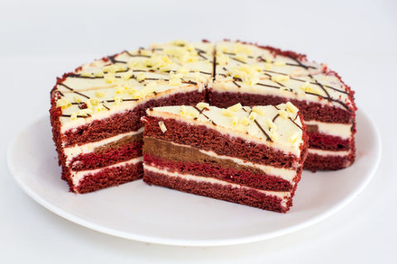 Торт бисквитный "Красный бархат" 1500гр/12порц