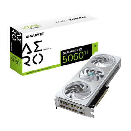 Видеокарта GIGABYTE GeForce RTX 5060 TI AERO OC (GV-N506TAERO OC-8GD)