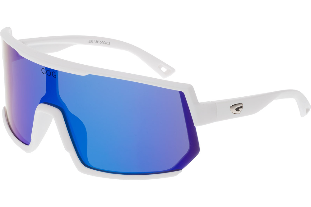 Спортивные очки GOG Zeus / Matt White / Polarized Blue Lens