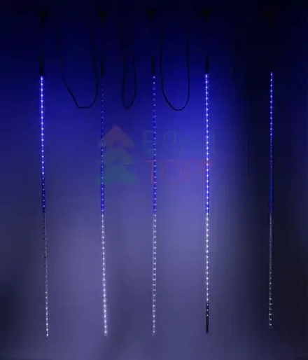 Гирлянда Тающие сосульки 5*1 м., 24V., 480 бело - синих LED ламп, коннектор, черный ПВХ, Laitcom (CCL480-10-1WB)