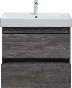 Тумба под раковину Aquanet Nova Lite 75 дуб серый (2 ящика)