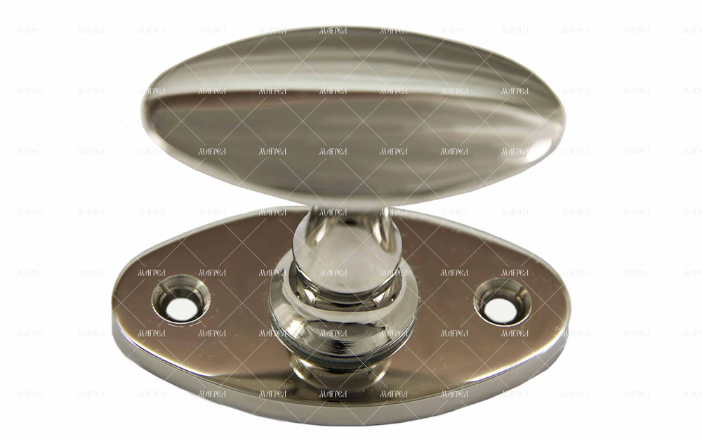 Ручка лепесток оконная из латуни никель полированный