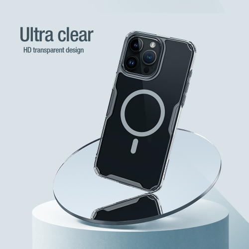 Чехол с поддержкой магнитной зарядки MagSafe для iPhone 15 Pro Max, от Nillkin серия Nature TPU Pro Magnetic Case