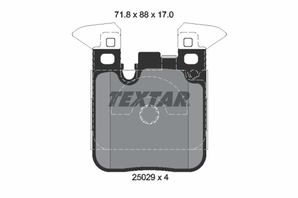 TEXTAR - 2502902-TET - Brake Pad Set, disc brake
