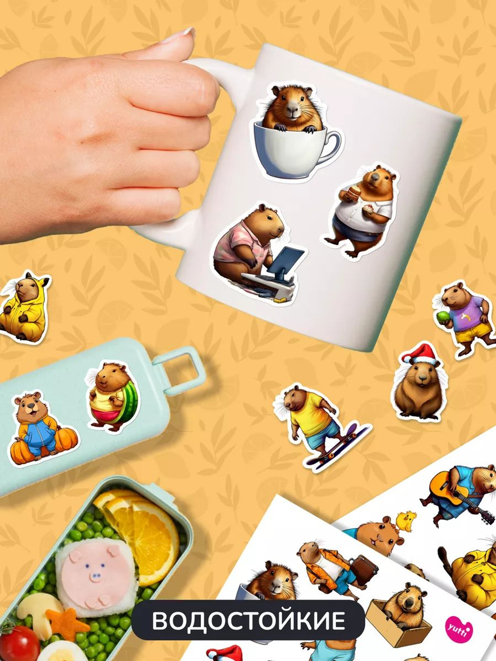 Наклейки детские на телефон мышки
