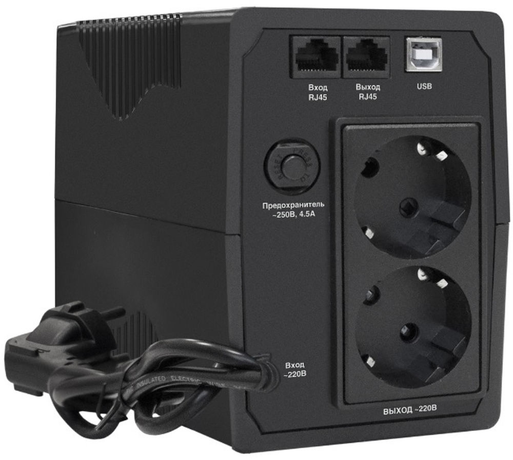 Источник бесперебойного питания  Exegate SpecialPro Smart LLB-1000.LCD.AVR.2SH.RJ.USB