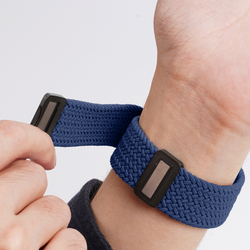 Эластичный ремешок синего цвета (Deep Blue) для смарт часов Apple Watch размером 42, 44, 45, 46, 49MM, серия Mixture Ultra Series от Dux Ducis