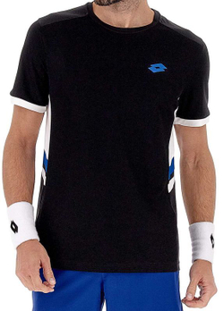 Мужская теннисная футболка Lotto Squadra II T-Shirt - черный