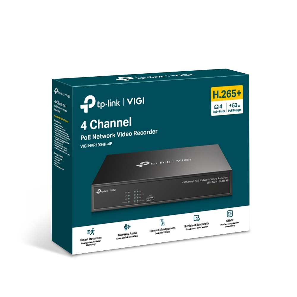 IP-видеорегистратор TP-Link VIGI NVR1004H-4P