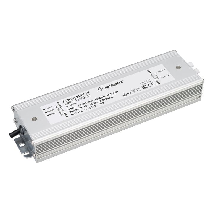 Блок питания Arlight ARPV-12200-B1 12V 200W IP67 16,7A 028784