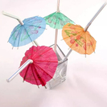 Трубочки для коктейля «Зонтик», 24 см, 12 шт