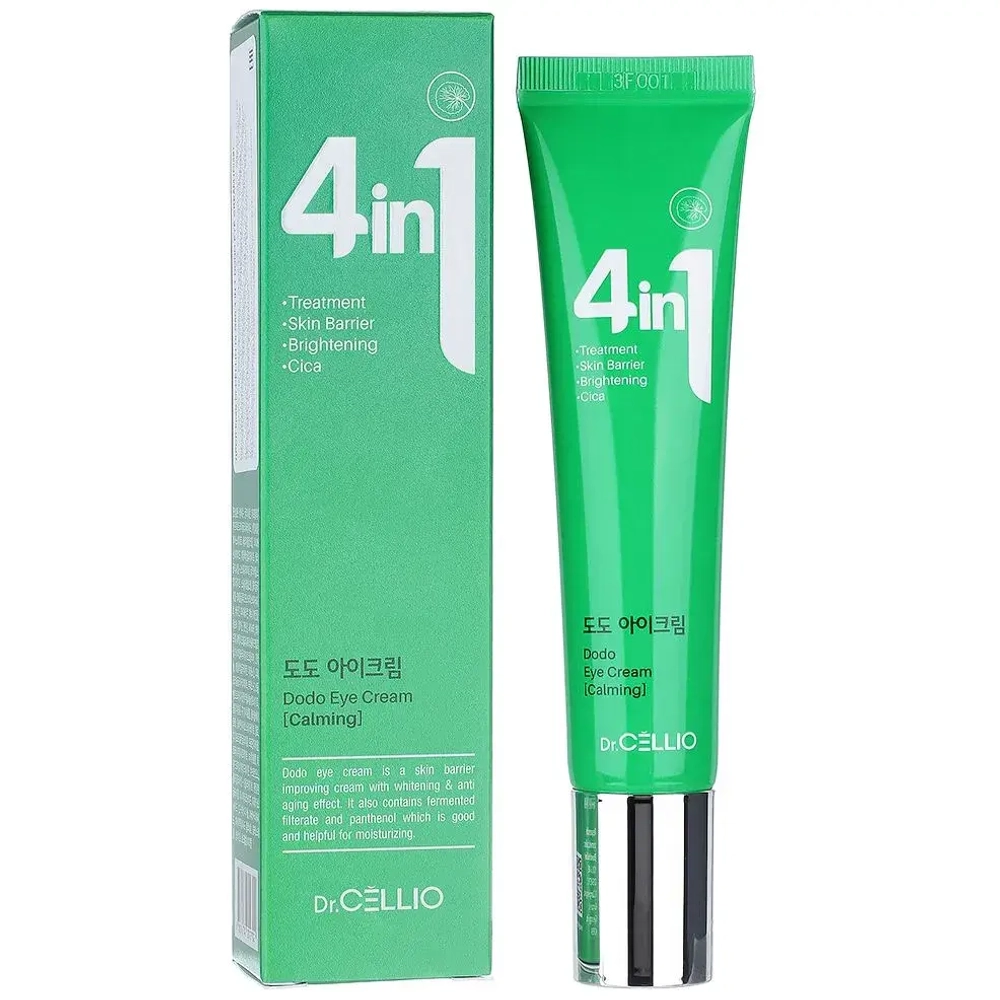 Крем для кожи вокруг глаз с центеллой азиатской Dr.CELLIO Dr.G50 4 IN 1 DODO EYE CREAM (Cica) 40 мл