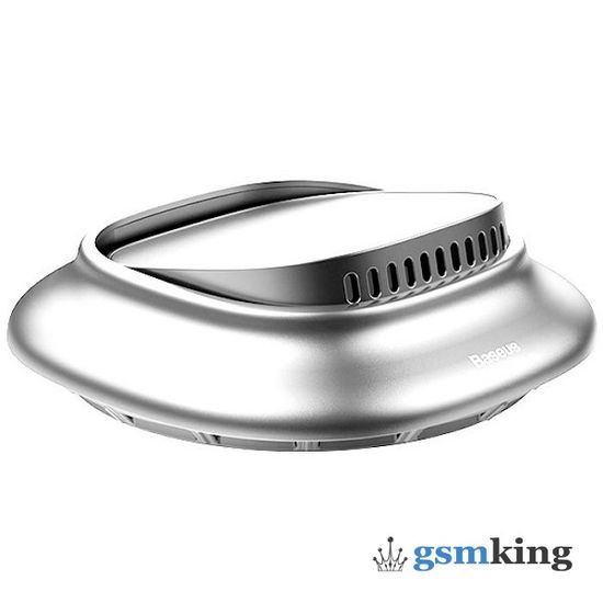 Baseus Little Volcano Vehicle-mounted Fragrance Holder Overseas Exclusive (Ambergris*1+Green grass incense*1+Honey peach*2) Silver SUXUN-BH0S