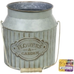 Кашпо для цветов «FLOWERS & GARDEN» Бидон 18,5*20см