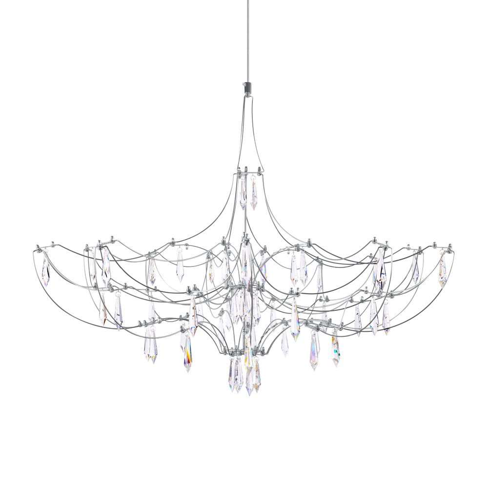 Подвесная светодиодная люстра Loft It Mira 10589/900 Silver Asfour
