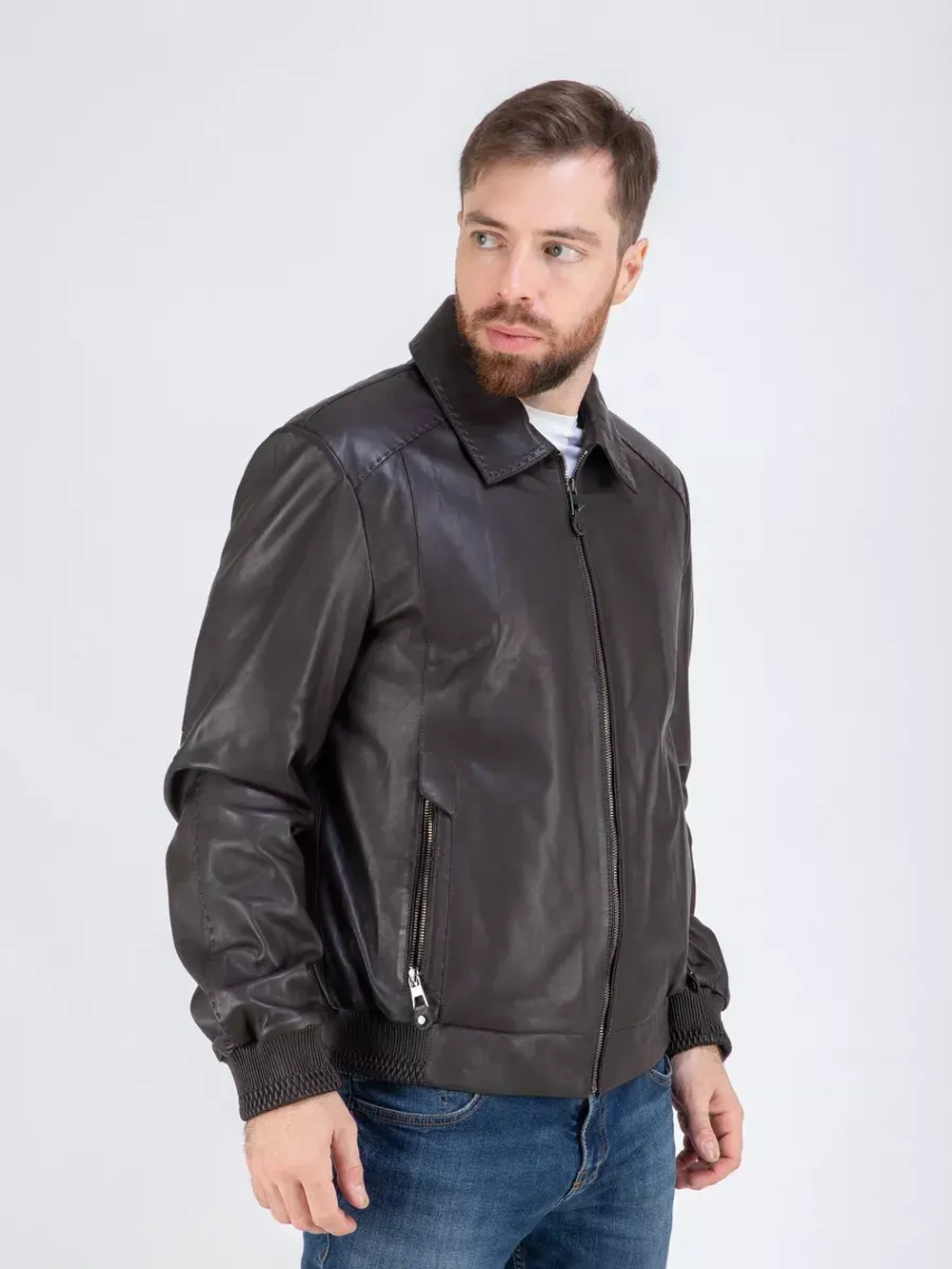 Куртка кожаная демисезонная Турция