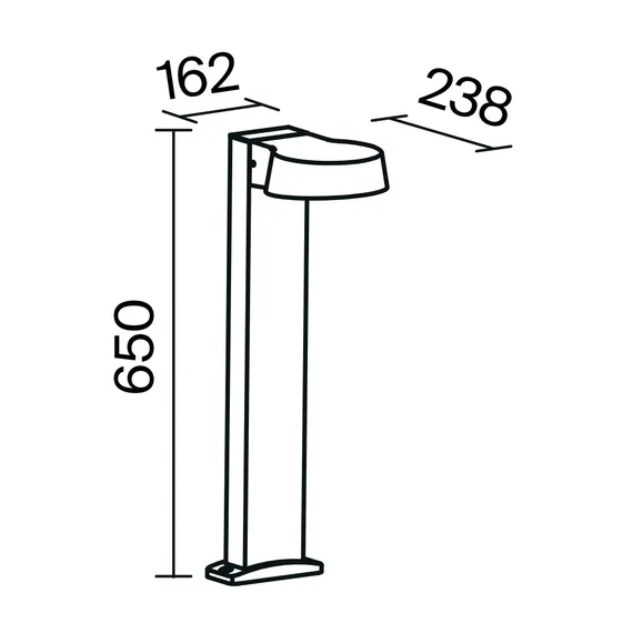 Ландшафтный светильник Пай / Share 3000K 12Вт IP 54 Outdoor o443fl-l12gf3k