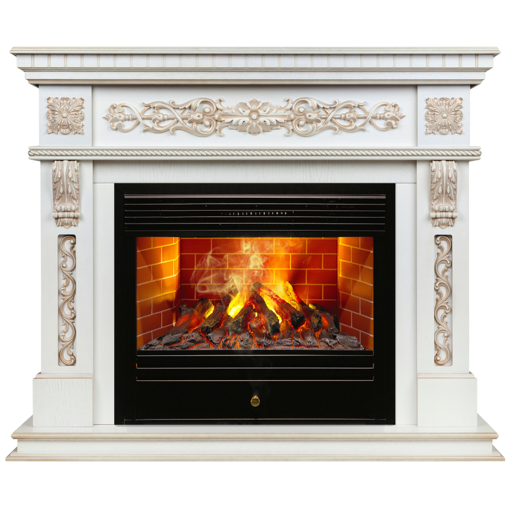 Каминокомплект Real Flame Estella 25,5/26 WT с очагом 3D Novara