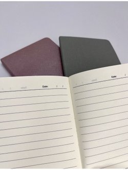 Набор 3 блокнота 88л (138*102мм) линейка розовый, перламутровый, серый (5447-3)