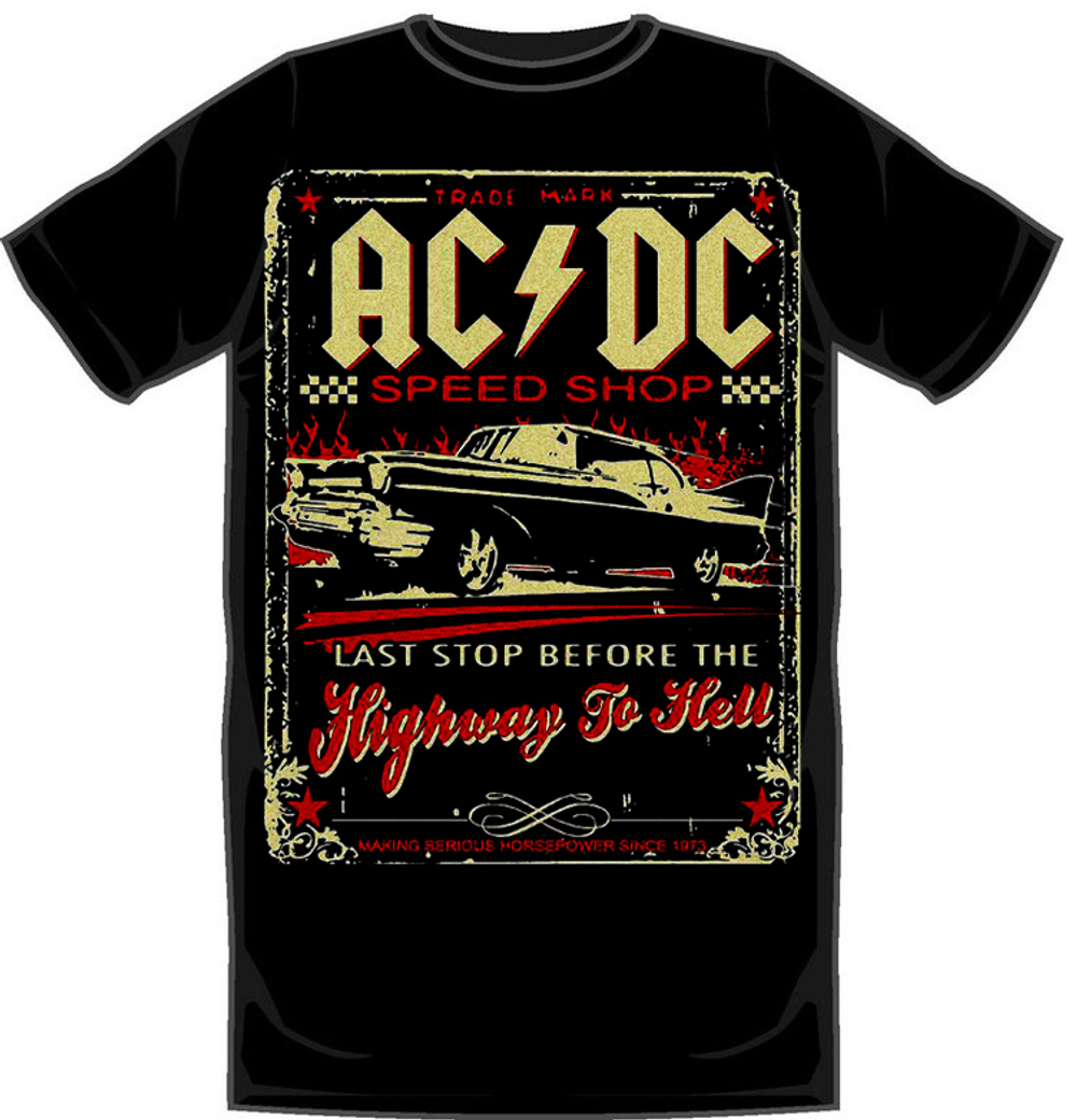 Футболка AC/DC - Highway to Hell ( машина )