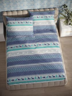 Постельное белье перкаль Сказка "Скандинавия" 1,5-сп Наволочка 50х70 см 1 шт Простынь на резинке 90x200 см Пододеяльник 145x215 см