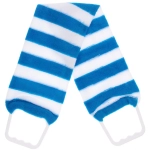 Мочалка для тела «ULTRAMARIN KIPARIS», мягкая, пластиковые ручки, цвет голубой, 60*11см