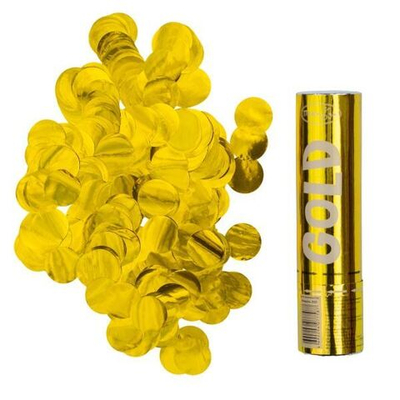 Пневмохлопушка Gold Золотое конфетти 20 см