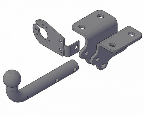 Фаркоп Volkswagen Amarok 2010-2022, условно-съемный,(без электрики) Трейлер.9160