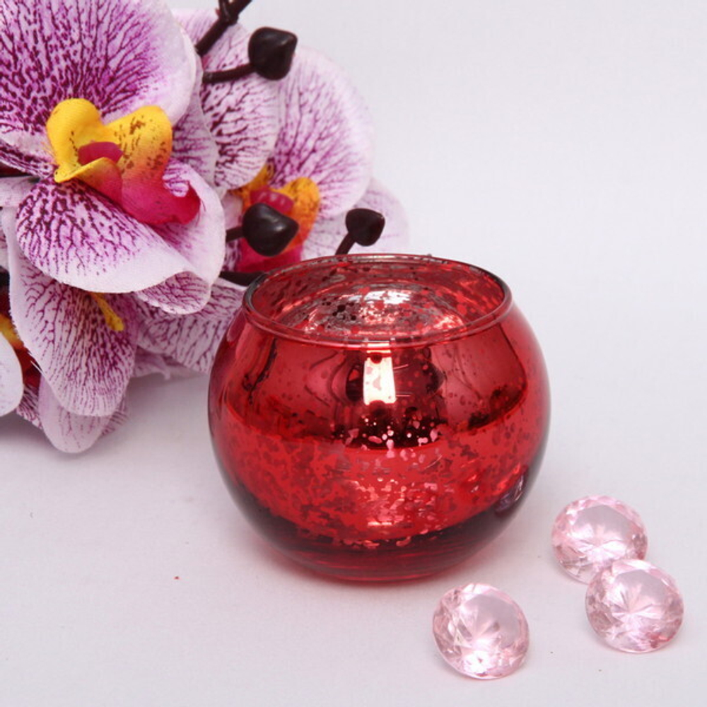 Подсвечник «Fairy» 5*5,5см цвет красный