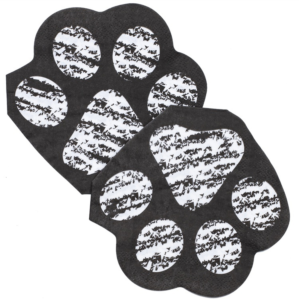 Салфетки фигурные «Лапки котика», 33 см, 12 шт