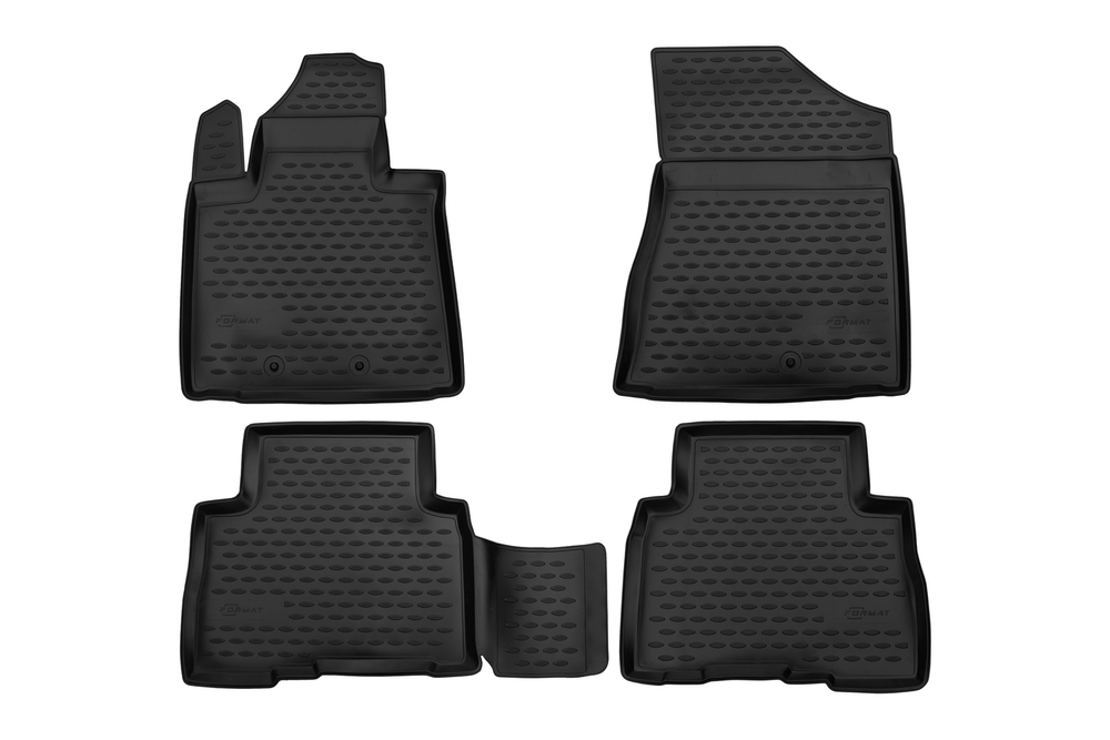 Коврики в салон KIA Sorento, 2012-2015, 4 шт. (ПУ, повышенная износостойкость)