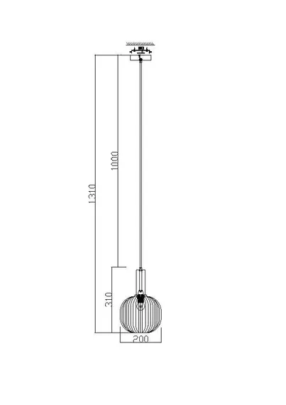 Подвесной светильник FR8012PL-01BS Зельма E27x1 Freya fr8012pl-01bs