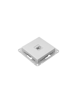 Розетка компьютерная 1-м СП Эпика RJ45 кат.5 механизм алюм. EKF UP1-SOA-RJ45-5